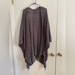 Coco + Carmen Sweater Cardigan Charcoal Gray One Size OS